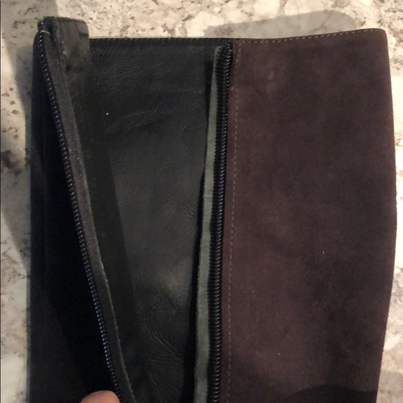 Saks Fifth Ave Folio Collection Suede Grey Boots - Picture 6 of 7